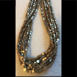 Multi chain chunky necklace